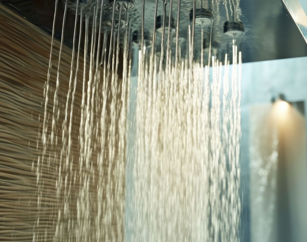 duchas modernas empotradas en el techo